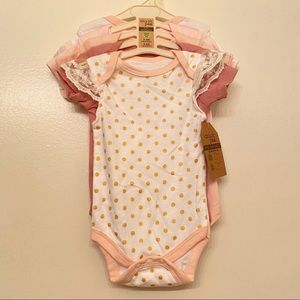 Chick Pea 5 Pk Short Sleeve Bodysuits